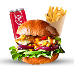 Veggie Deluxe Burger Meal 