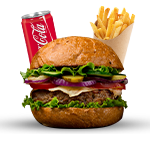 Smashed Pattie Burger Meal 