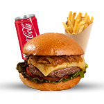 Confused Cow Burger Meal 