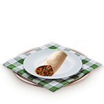 Beff Mince Toasted Wrap Meal 