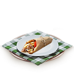 Pulled Beef Brisket Toasted Wrap Meal 