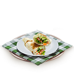 Vegie Deluxe Toasted Wrap 