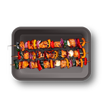 2 Pcs Chicken Skewers 