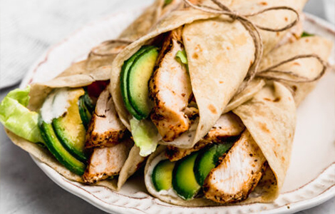 Grilled Chicken Toasted Wrap